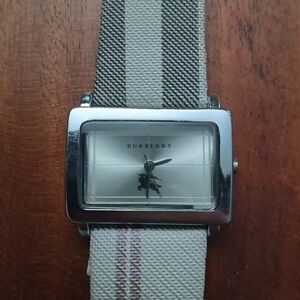 Burberry Silver and Gray Women's Watch BU4008